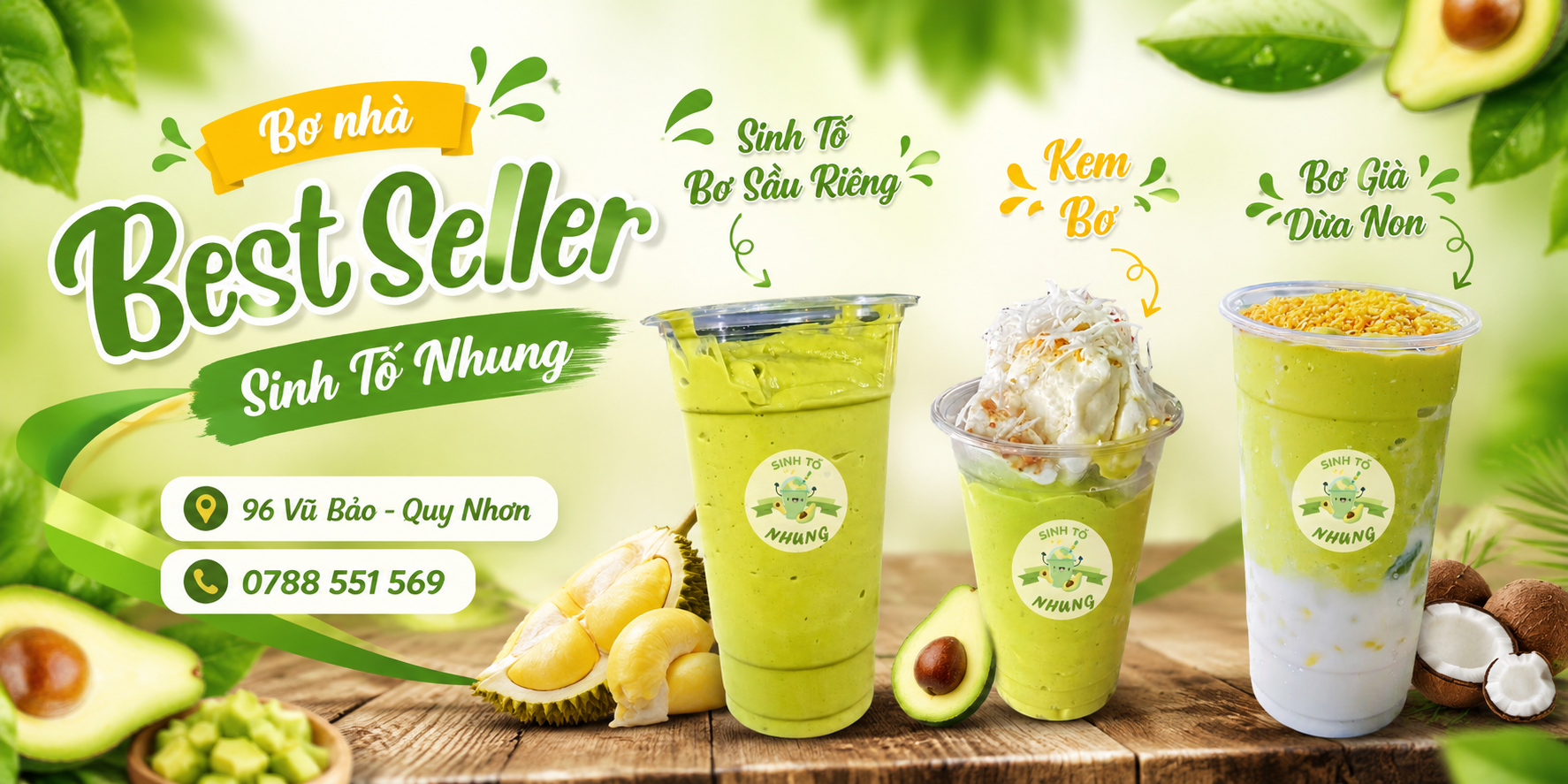 Bơ Sinh Tố Nhung